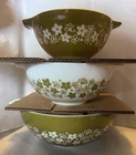 PYREX Spring Blossom Cinderella Bowl Crazy Daisy Nesting Mixing 444 443 442 VTG*
