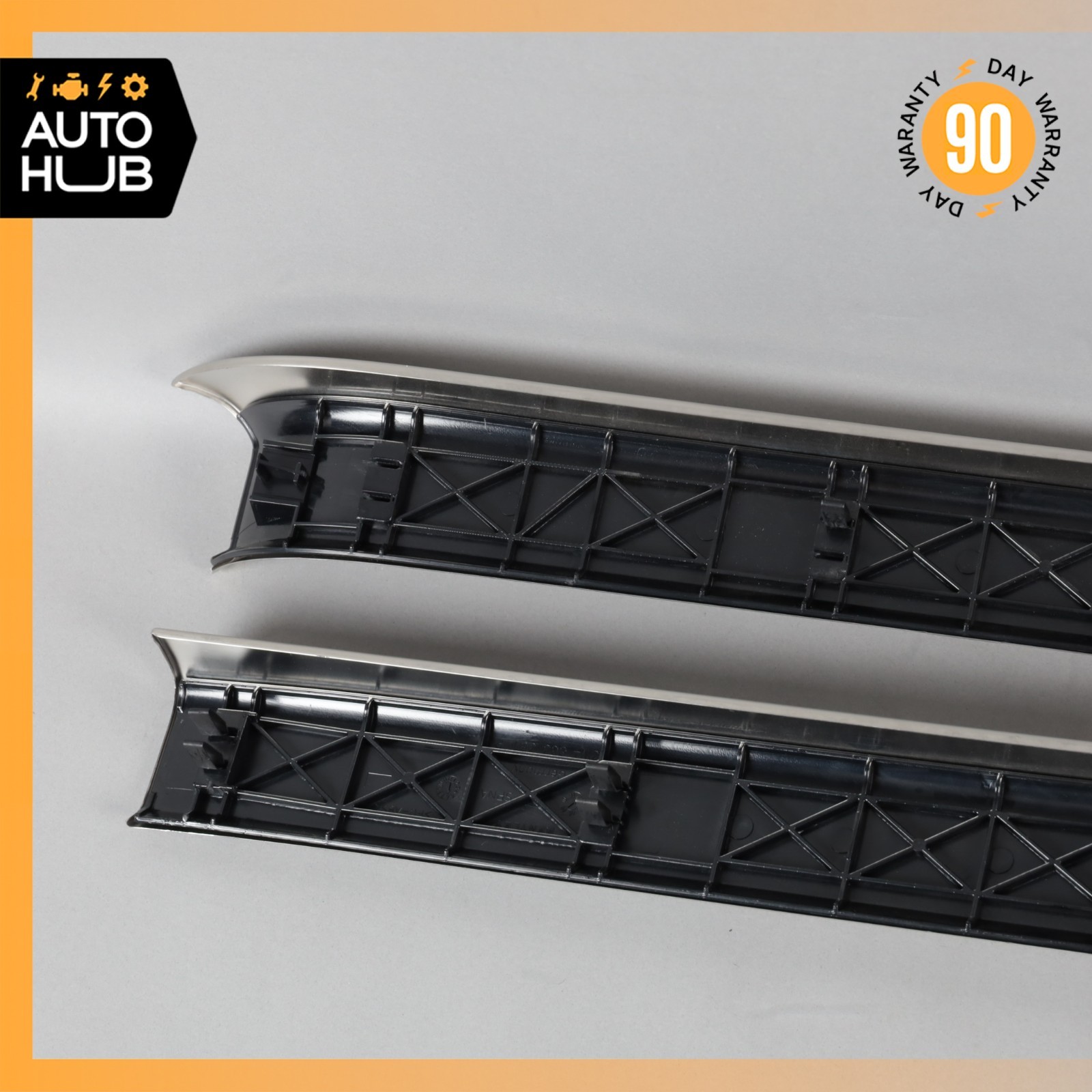 06-18 Bentley Flying Spur Front & Rear Side Door Step Sill Set 3W4863381P OEM