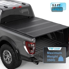 5.5FT FRP Hard Bed Tonneau Cover 4-Fold For 2022 2023 2024 Toyota Tundra Truck