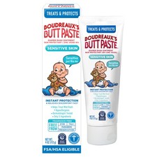 Boudreaux  s Butt Paste Zinc Oxide Diaper Rash Cream, Hypoallergenic for Sensi...