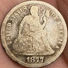 1877-S Seated Liberty Silver Dime #1