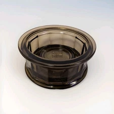 VTG Dansk Designs GC Sweden Heavy Glass Round Ashtray Brown or Candleholder MCM