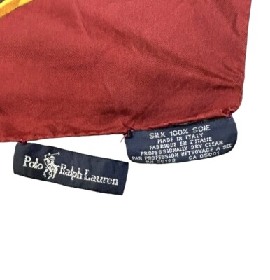Vintage Polo Ralph Lauren Silk Scarf Equestrian Pony Polo Vintage Polo Ralph Lauren Silk Scarf Equestrian Pony Polo