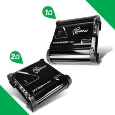 TIMPANO BUNDLE AMPLIFICATORE BASSO TPT-BASS3000 1 Ohm + AMPLIFICATORE AUTO 4 CANALI TPT-1000.4 2 Ohm