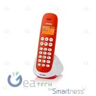 Brondi Adara Téléphone Cordless Grand Écran Rétroéclairé Blanc Rouge