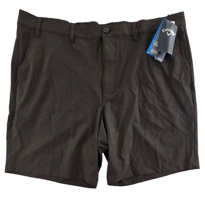 Callaway Stretch Shorts Mens Sz 42 Black Stretch Opti-Dri NWT