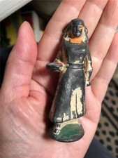 Manoil Soldier NURSE with hem in skirt Red bowl M-036