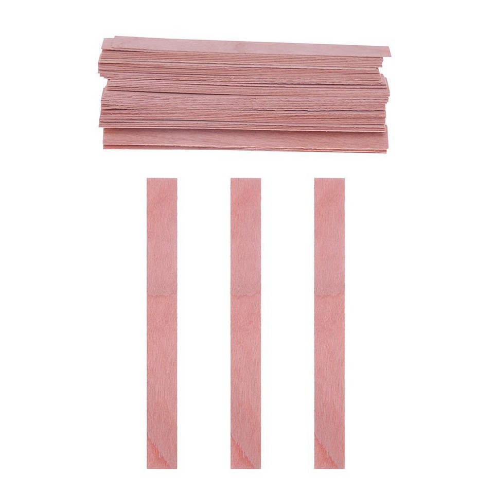 A 50pcs Wood Wicks for Candles Soy or Palm Wax Candle Making Supplies