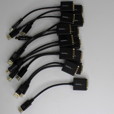 Lot of 13 StarTech DisplayPort to DVI-D Dual Link Adapter Dongle Converters