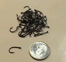 Fly Tying Hooks QTY- 50 size 14 Barbless Emerger - Wide Gap Scud, Pupa, Shrimp