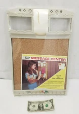 Action Maid 1970s Message Center Telephone Note Organizer Wall Hanger Cork Board