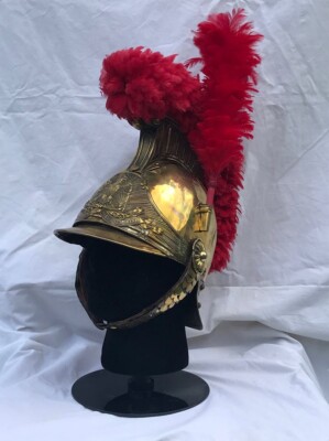 ハピネス！　最終値下げ！　フランス製C. ROMAINのコート 1852 French Napoleon III solid brass helmet + crest Cuirassier