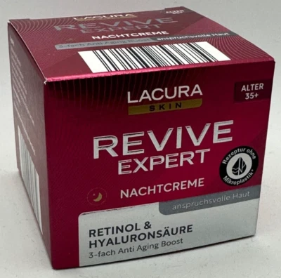 LACURA Skin Revive Expert Nachtcreme, 3 Fach Anti-Aging Boost, 50ml, NEU&OVP