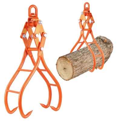 NBJINGYI Timberjack Timber Claw Hook 28 in 4 Claw Log Grapple for Logging Tongs 2205 lbs