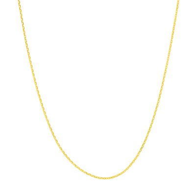 0,65 mm strukturierte Zopfkette mit Federring echt 14K Gelbgold ALLE GRÖßEN
