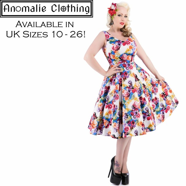 floral rockabilly dress