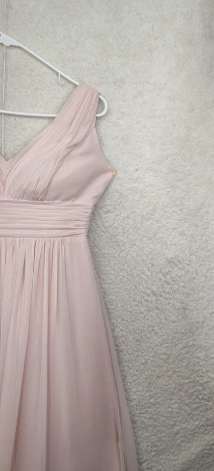 Vestido Mujer Colección Dessy 2 Rosa 100% Poliéster Sin Mangas Volantes Maxi Ajuste Foto 3 de 4