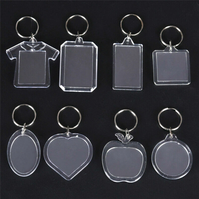 Photo Frame Keyrings 4 Pack