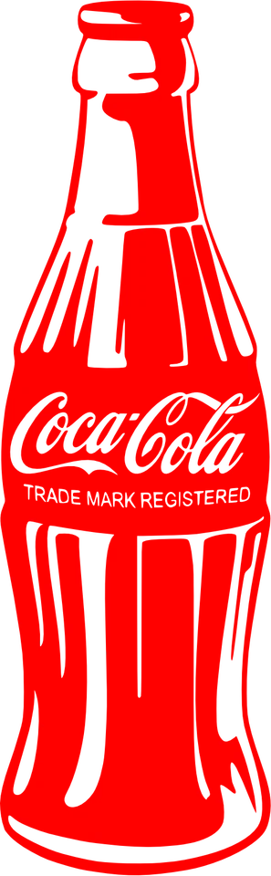Autocollant décalcomanie classique bouteille de Coca-Cola, panneau de fenêtre point de vente toutes tailles - Photo 1/1