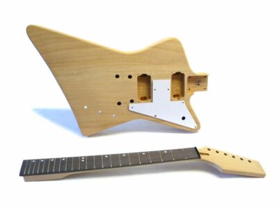 E-Gitarren Bausatz / Guitar DIY Kit ML-Factory  Explorer-Style Mahagoni