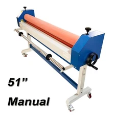 51inch Cold Laminating Machine Manual Rotary Handle Movable Stand Cold Laminator