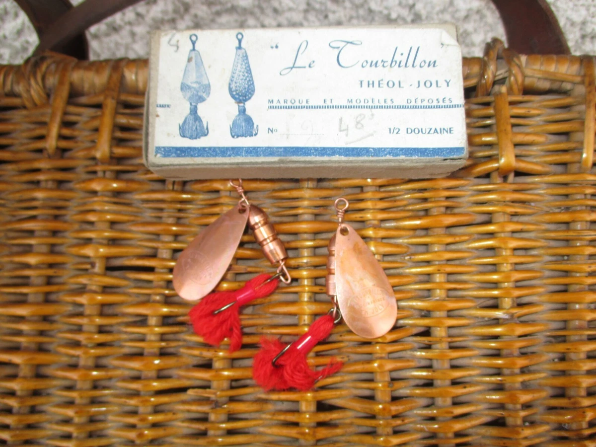 Ancienne Pochette De Pêche L.M Avec Cuillère, Vintage, Matériel De Pêche