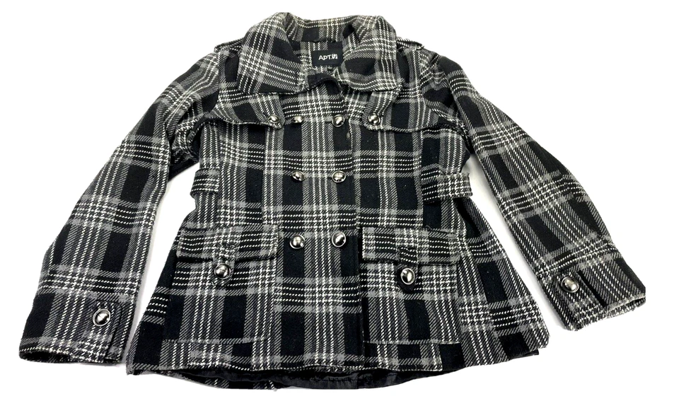 Abrigo Chaqueta Apt 9 Grande Para Mujer Chaquetón Mezcla Poliéster Doble Pecho Forrado Foto 3 de 4