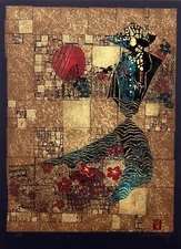 Lebadang (aka Hoi), Untitled - Man and Sun, Screenprint, signed in pencil