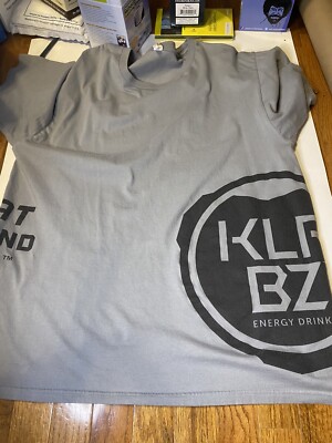 Anvil KLR BZ energy drink tm grey & black t shirt size XL Killer Buzz Tee