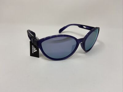 ADIDAS SPORT-SP0012 82D Cateye Matte Violet Polarized Smoke RETRO CYCLING VP04