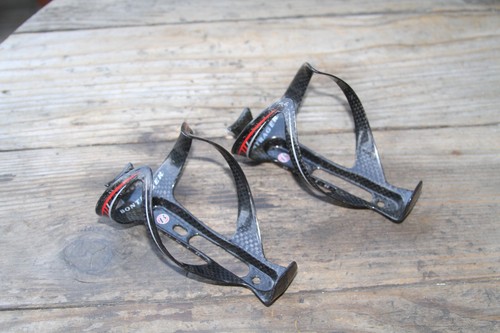 (2) Bontrager Pro OCLV Carbon RACE LITE Bottle Cages Pair USED EXC