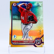 2022 Bowman 1st Edition Andry Lara Gold Foil /50 #BPPF-70