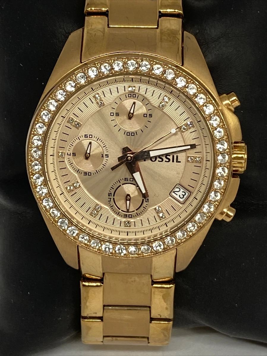 Fossil ES3352 Women Gold Stainless Steel Analog Dial Quartz