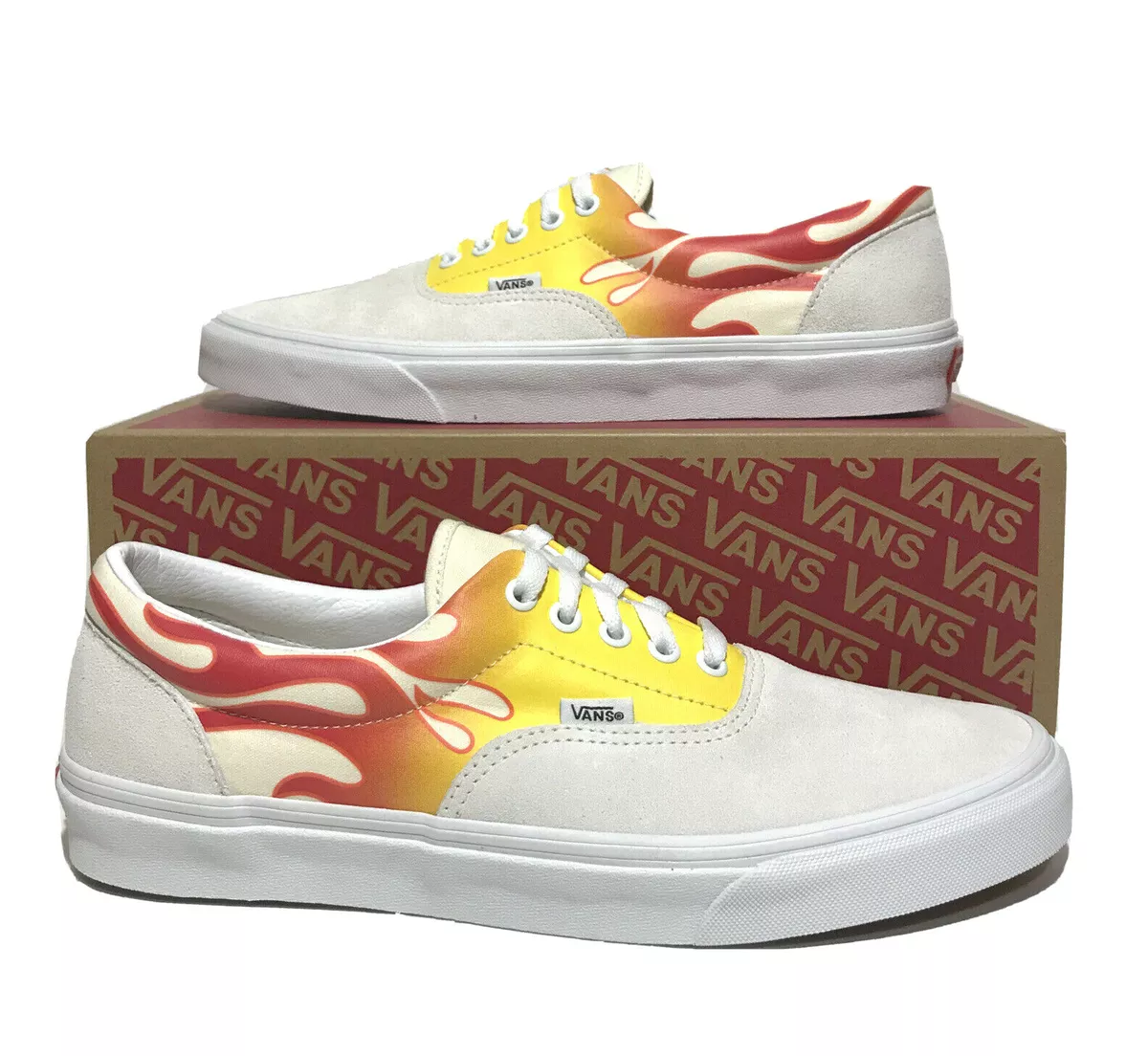 Vans Flames Pack Era Mens Size 9 Skateboarding Casual Shoes Flames