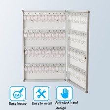96 Capacity Lockable Safe Cupboard Large Wall Mounted Key Storage Cabinet Box
