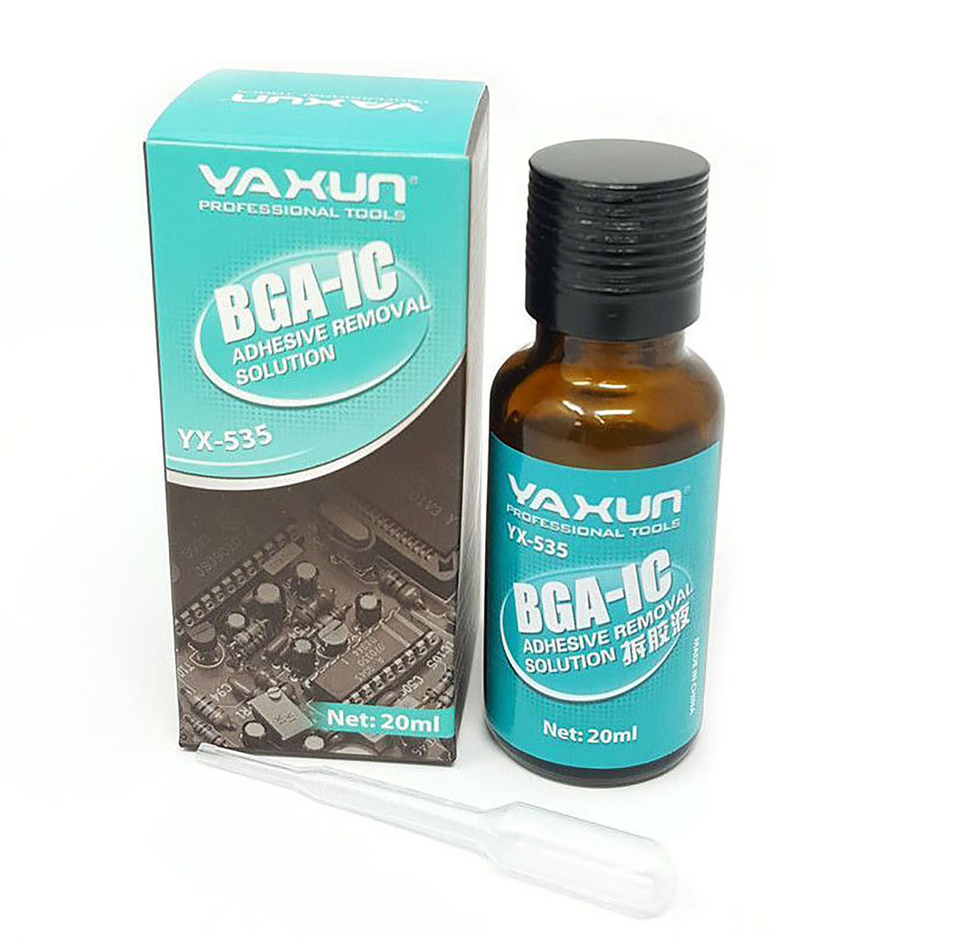 YAXUN 535 20ML BGA IC Epoxy Glue Remover adhesive removing liquid UK