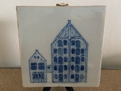 FREE SHIPMENT Unique TILE MAKKUM Tichelaar Delft blue facade warehouse Friesland