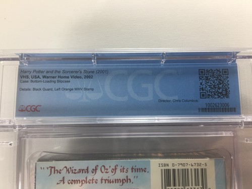 CGC Graded 9.4 Harry Potter & the Sorcerer's Stone (VHS, 2001) A+ SEAL GRADE NEW - Picture 4 of 5