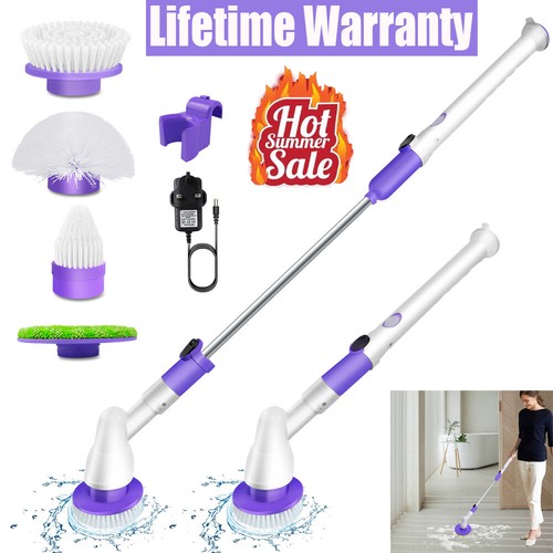 Electric Spin Scrubber Turbo Scrub Cleaning Brush Cordless Rechargeable