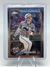 2024 Topps Chrome Base #247 CJ Abrams  - Washington Nationals. (QH3)