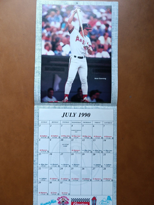 1990-91 CALIFORNIA ANGELS WALL CALENDAR | eBay