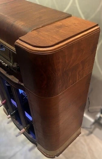 Barra de vino y secado Art Deco vintage/barra única personalizada de caoba reciclada Art Deco Foto 4 de 4