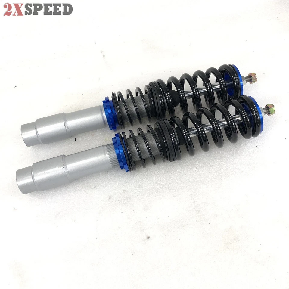 Fit BM E39 01-03 525i/97-00 528i Sedán 4D SOLO Kit de suspensión Coilover azul Foto 3 de 4