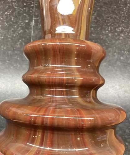 Vintage possibly English large groovy glass vase - Picture 5 of 8