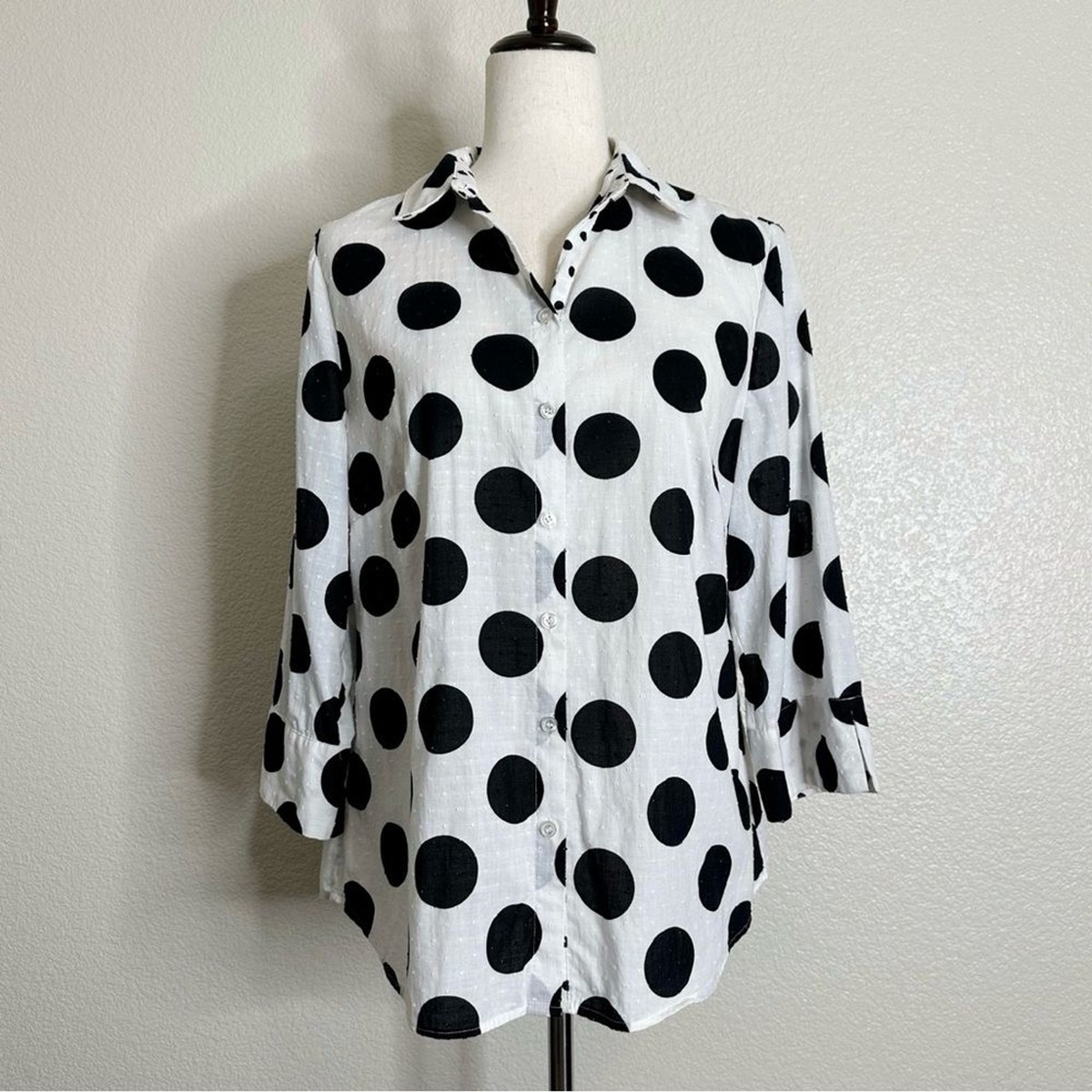 トップス Open Collar Shirt - Polka Dot il_1080xN.6851111159_9u9w.jpg