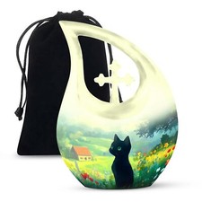 Cat Urns For Human Ashes Adult Female Memorial Funeral Unique Large Urn 10 Inch