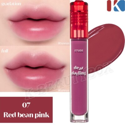 ETUDE Dear Darling Water Gel Tint 5g #7 Red bean pink Vivid Liptint Moisture Lip