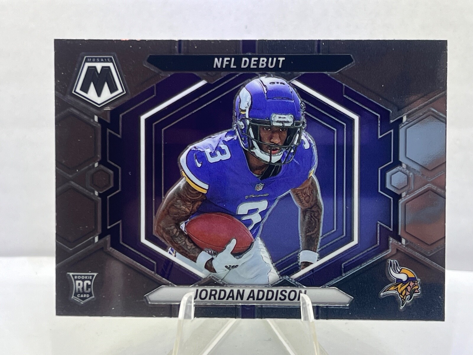 Jordan Addison 2023 Panini Mosaic - Nfl Debut Silver Prizm #ND-14 (RC) Vikings