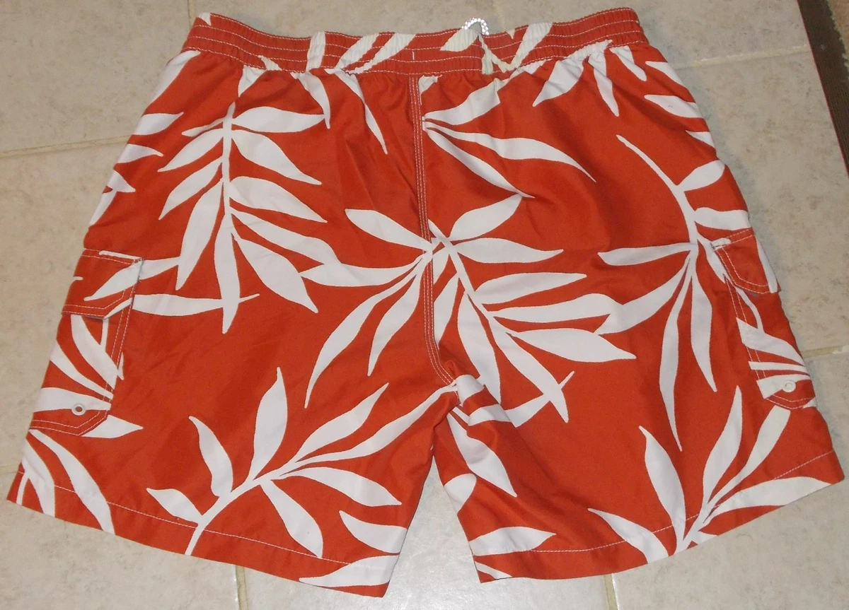 Orange and white clearance shorts