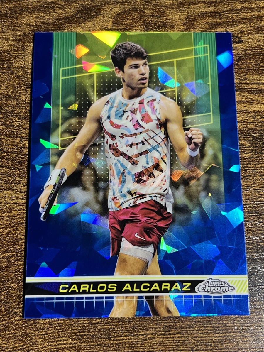 CARLOS ALCARAZ 2024 Topps Chrome Tennis Sapphire Blue Ice